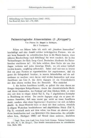 Paläontologische Abnormitäten (3 "Krüppel") [Bd. 65, 1909]