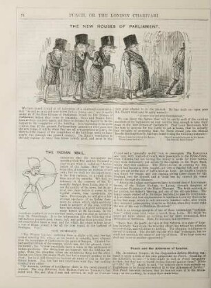 The new Houses of Parliament; The Indian mail