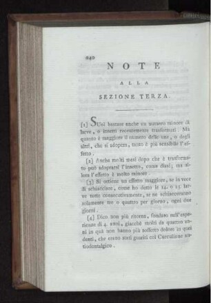 NOTE ALLA SEZIONE TERZA.