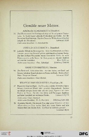 Gemälde neuer Meister (Nr. 34-134a)