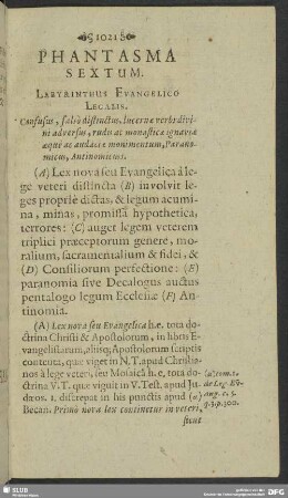 Phantasma Sextum