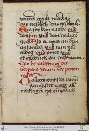 [144r - 145r] Gebet zu Gottvater.
