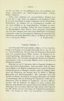 Valentin Haecker ✝
