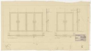 GDF Wüstenrot, Ludwigsburg Innenausbau: Türen Eingangshalle: Ansichten, Schnitte 1:10