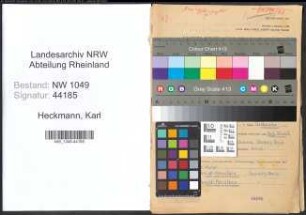 Entnazifizierung Karl Heckmann , geb. 28.08.1901 (Verwaltungsangestellter)