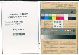 Entnazifizierung Adam Fey , geb. 27.03.1902 (Polier)