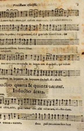 THEATRUM SOLITUDINIS ASCETICAE, SIVE DOCTRINAE MORALES PER CONSIDERATIONES MELODICAS Ad Normam sacrorum Exercitiorum S. P. IGNATII Compositae, & in Alma Sodalitate B. V. MARIAE ab Angelo salutatae Monachij Per Verni Jejunij Dies Dominicas Horis pomeridianis in Theatro exhibitae Nunc ad plurium utilitatem in Lucem datae. à P. FRANCISCO LANG Soc. JESU ejusdem Sodalitatis pro tempore PRAESIDE, Et in Modulos reductae ab artis Musicae Magistris, quorum Nomina sequens folium ostendit. Cum facultate Superiorum. Venales prostant apud Joannem Hibler Bibliopolam Monachij, [4,4]. [Alto, d]