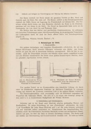 II. Nebenanlagen der Ställe.