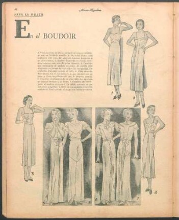 En el boudoir [Dibujos] : Para la mujer