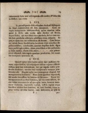 §. XVII. [Similis dicendi forma]