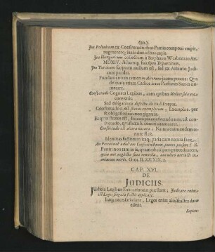 Cap. XVI. De Iudiciis.