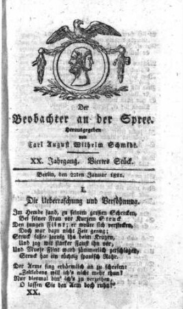 4. Stueck, 22. Januar 1821