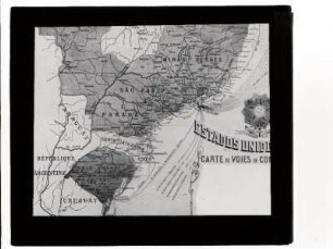 Détail du [Estados unidos do Brazil - Carte des voies de communication du Brésil - 1908] : [organisée par la Mission de Propagande et d'Expansion économique]