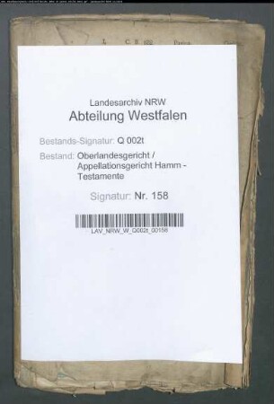 Rappard, Friedrich Wilhelm von, Hamm, Landgerichtspräsident