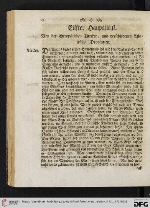 Eilfter Haupttitul. Von der Europäischen Kirchen, und verschiedenen Asiatischen Provinzen