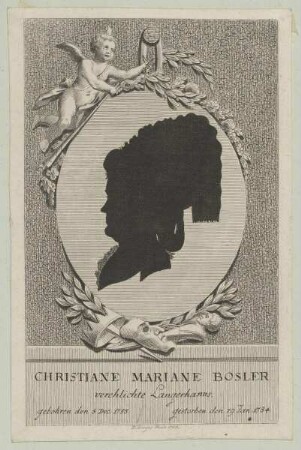 Bildnis der Christiane Marianne Bosler, verehelichte Langerhanns