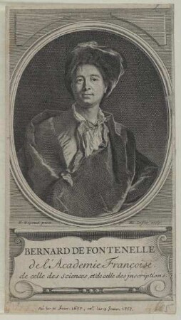 Bildnis des Bernhard de Fontenelle