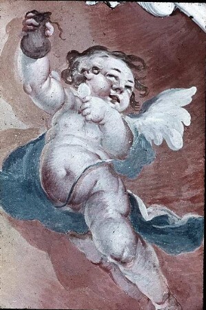Engel mit Geldbeutel und Münze
