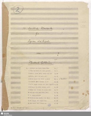 14 Sacred songs - D.Mus.15350-ZZ-503