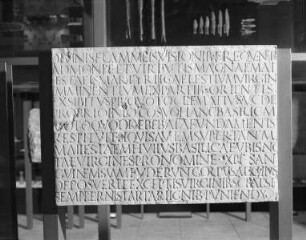 Frühchristliche Bauinschrift des Clematius