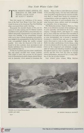 42.1910 = Nr. 166: The Twenty-first Annual Exhibition of the New York Water Color Club