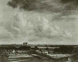 Haarlem von den Dünen im Nordwesten gesehen
