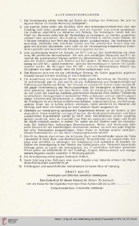 Auktionsbedingungen
