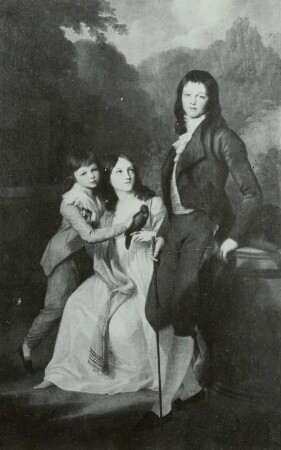 Karoline von Sachsen-Weimar-Eisenach mit Brüdern Bernhard und Karl Friedrich : Karl Friedrich, Großherzog von Sachsen-Weimar-Eisenach, Caroline, Prinzessin von Sachsen-Weimar-Eisenach, und Bernhard, Prinz von Sachsen-Weimar-Eisenach