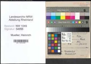 Entnazifizierung Heinrich Mueller , geb. 08.08.1888 (Berufssoldat)