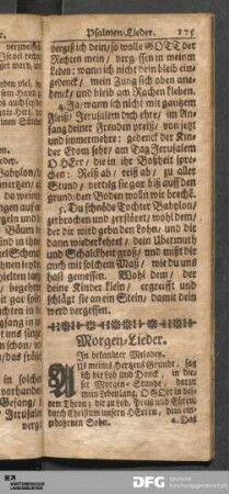 Morgen-Lieder