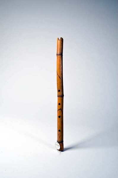 open longitudinal flute with finger holes