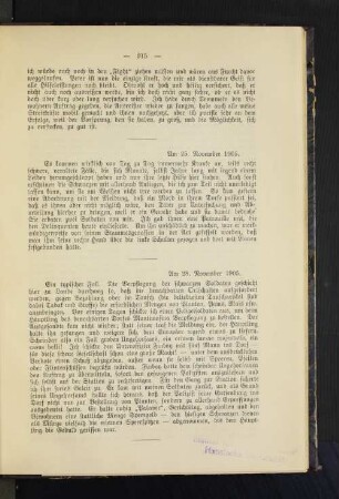 Am 25. November 1905.