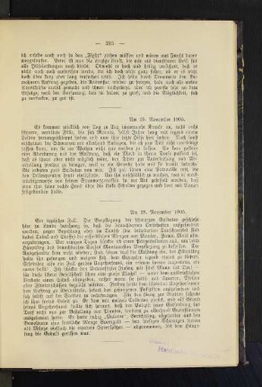 Am 25. November 1905.