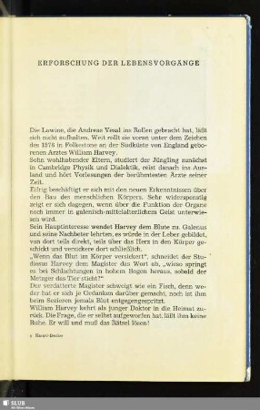 Erforschung Der Lebensvorgänge
