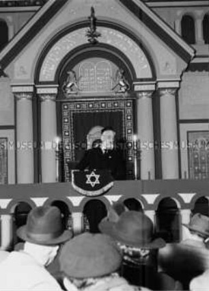 Rabbiner Max Eschelbacher spricht über "Unser jüdisches Bildungsgut"