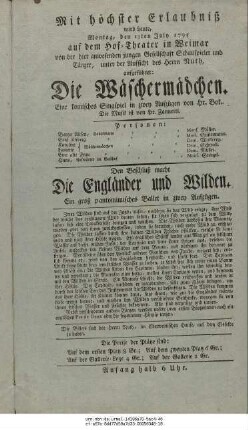 Die Engländer und Wilden
