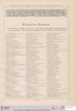 Künstler-Namen