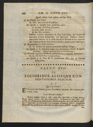 Caput XVII. De Foederibus, Aliisque Conventionibus Publicis.