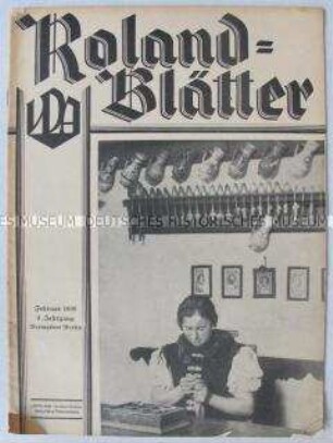 Monatszeitschrift "Roland-Blätter" u.a. zur Volksabstimmung im Saarland