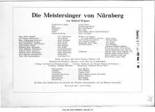 Die Meistersinger von Nürnberg