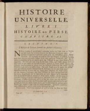 Livre I. Histoire de Perse.