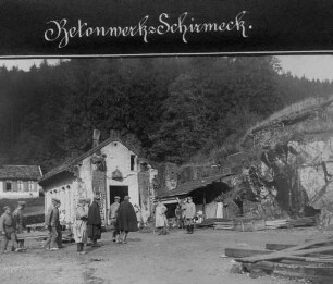Erster Weltkrieg - "Kriegsansichten aus den Vogesen". "Betonwerk Schirmeck" (Dép. Bas-Rhin)