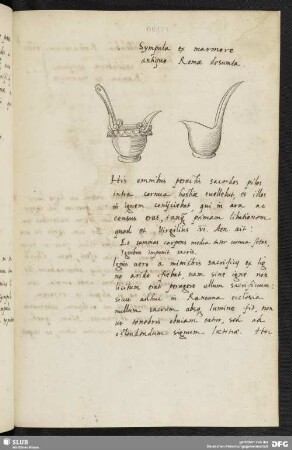Sympula ex marmore antiquo Romae desumta.