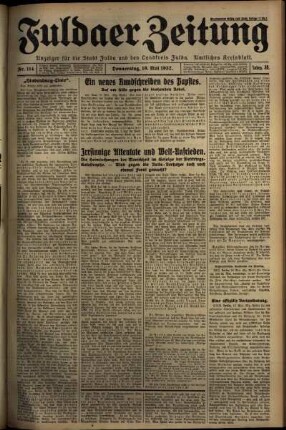 Ausgabe vom Donnerstag, den 19. Mai 1932.