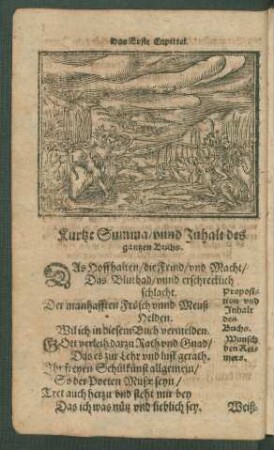 Kurtze Summa/ unnd Inhalt des gantzen Buchs.