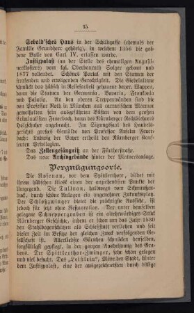 Vergnügungsorte.