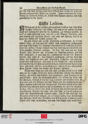 Eilffte Lection