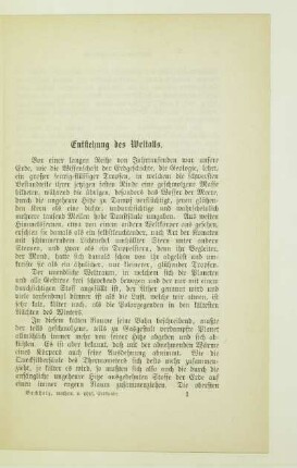 Entstehung des Weltalls