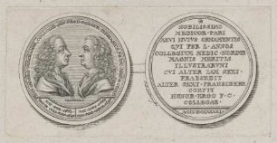 Doppelbildnis des Georg Volckamer und des Godofr. Thomasius