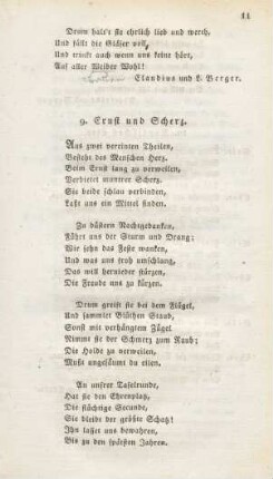 9. Ernst und Scherz